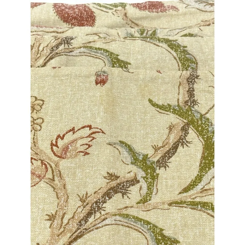 Pottery Barn Parrot Pineapple Palampore Floral Linen Cotton Placemats Set Of 4